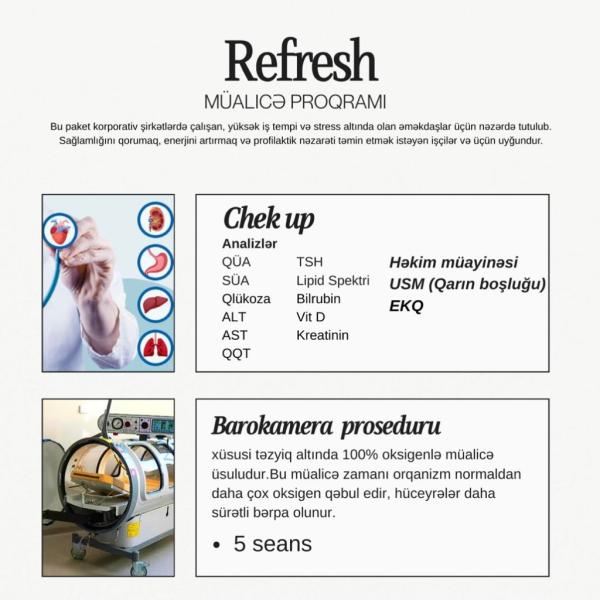 Refresh MÜALİCƏ PROQRAMI
