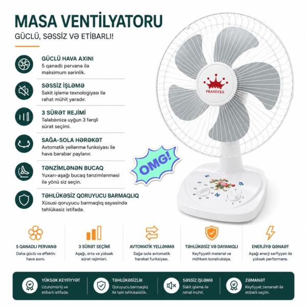 Masaüstü ventilator