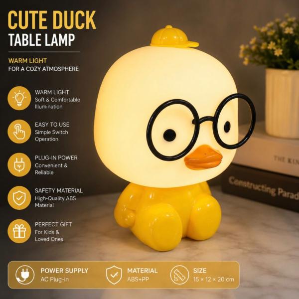 Şirin Ördək Masaüstü Lampa
