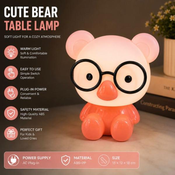 Şirin Ayı Masaüstü Lampa