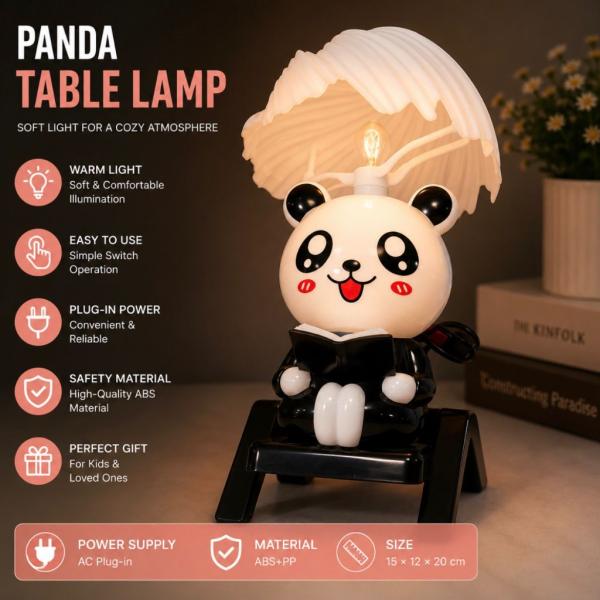 Şirin Panda Masaüstü Lampa