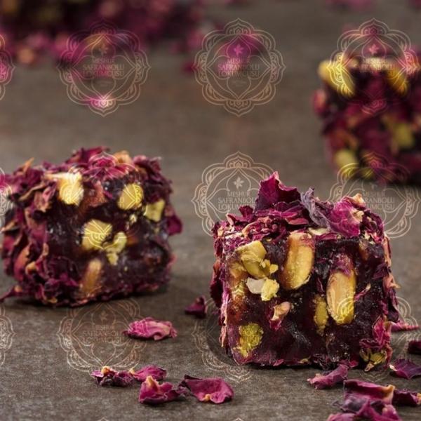 Narlı fıstıqlı gül fitil lokum